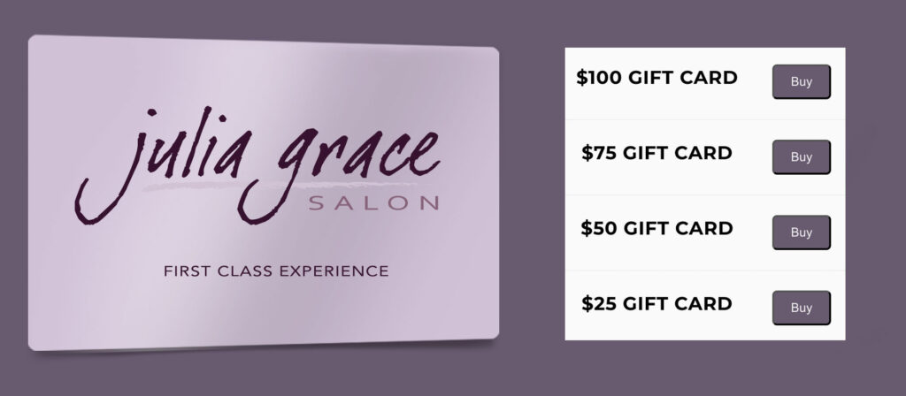 Julia Grace Gift Card and Prices